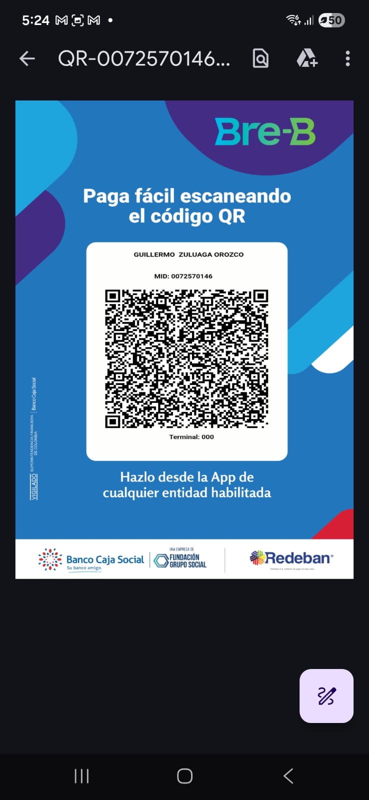 QR de pago